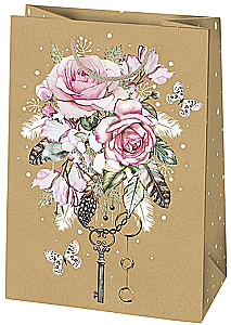 Подарочный пакет 23x32x11 см, в ассортименте