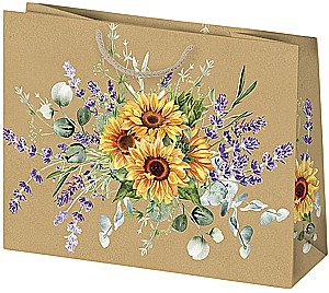 Подарочный пакет 30x23x10 см, в ассортименте