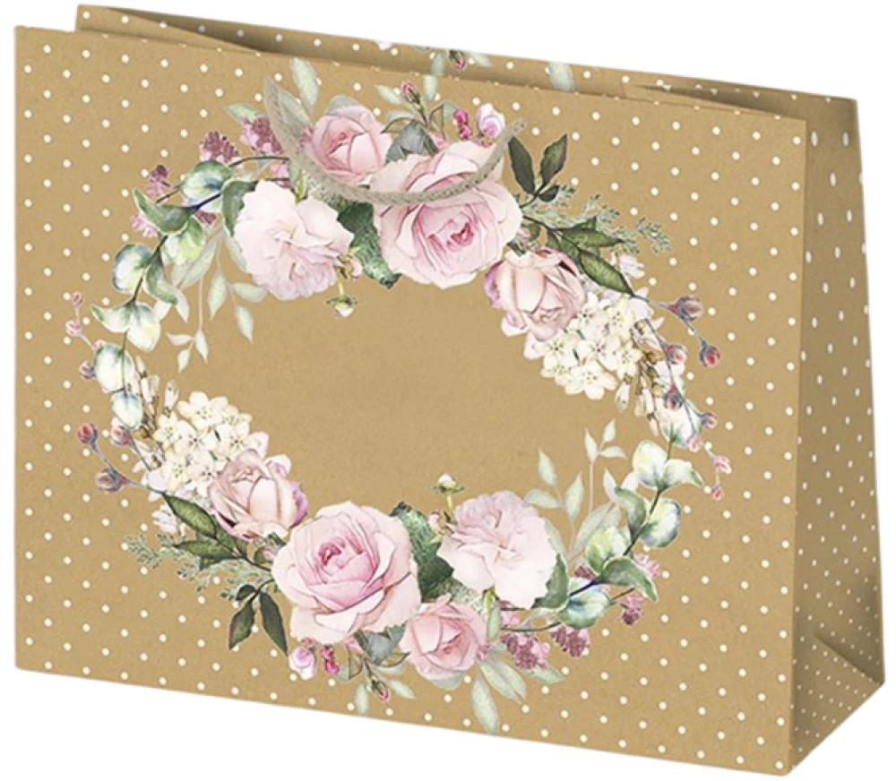 Подарочный пакет 30x23x10 см, в ассортименте