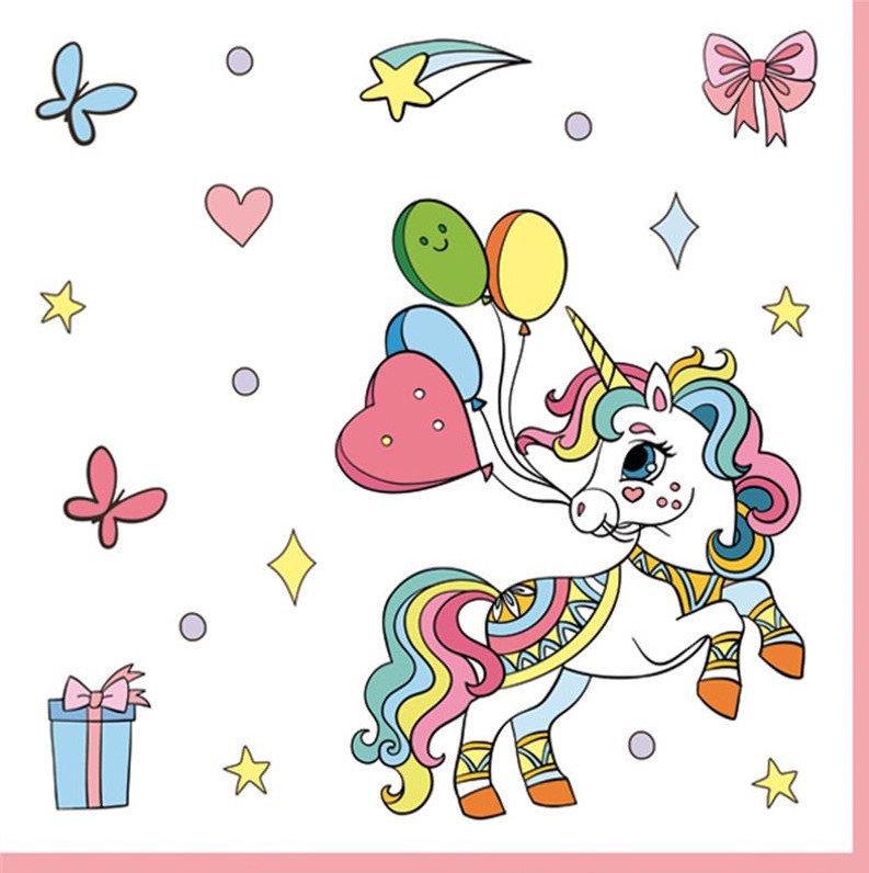 Salvrätikud - Üksikhobune, 33x33 cm, 20 tükki