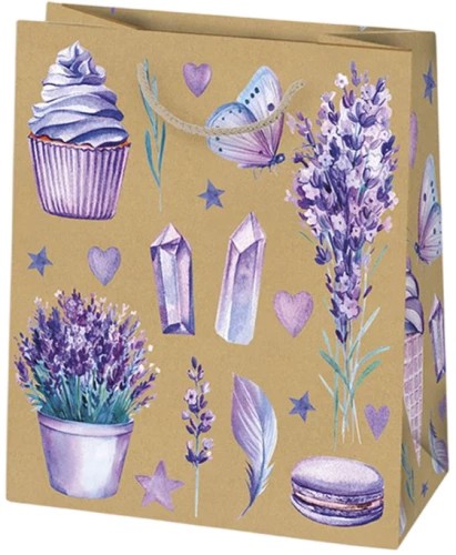 Подарочный пакет 19x23x10.5 см, в ассортименте