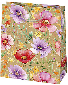 Подарочный пакет 19x23x10.5 см, в ассортименте