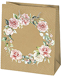 Подарочный пакет 19x23x10.5 см, в ассортименте