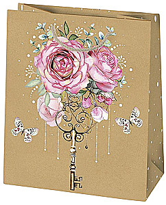 Подарочный пакет 19x23x10.5 см, в ассортименте