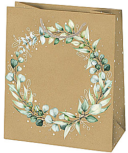 Подарочный пакет 19x23x10.5 см, в ассортименте