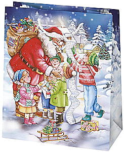 Gift bag 19x23x10.5 cm, assorted