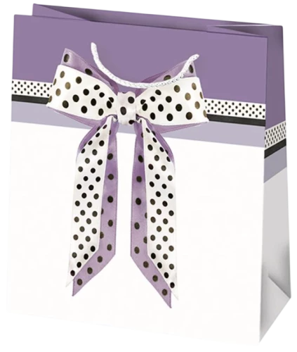 Подарочный пакет 15.5x15.5x8 см, в ассортименте