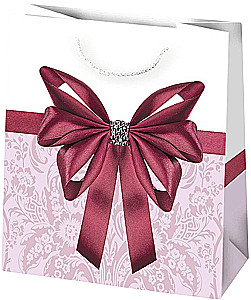 Подарочный пакет 15.5x15.5x8 см, в ассортименте