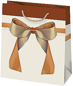 Подарочный пакет 15.5x15.5x8 см, в ассортименте