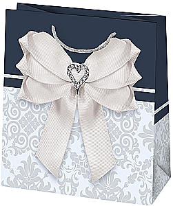 Подарочный пакет 15.5x15.5x8 см, в ассортименте