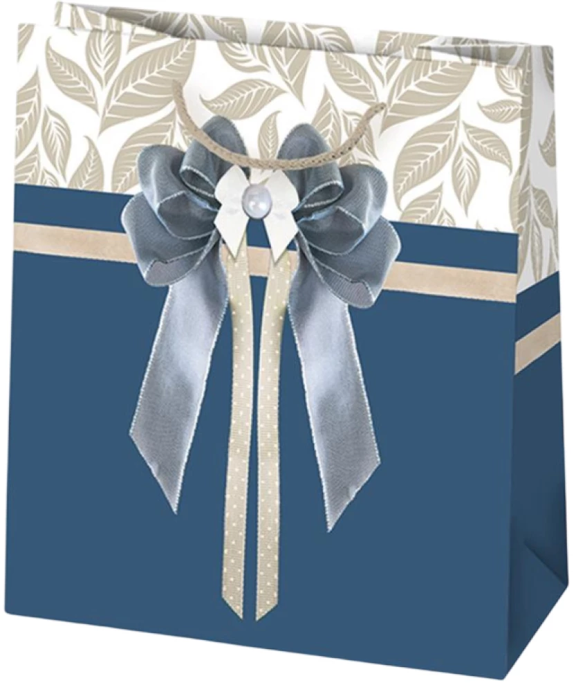 Подарочный пакет 15.5x15.5x8 см, в ассортименте