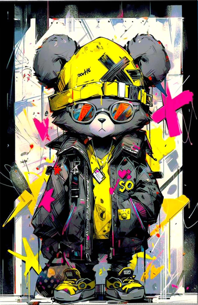 Nummeriertes Gemälde mit leuchtender Farbe 40x50 - Am besten!