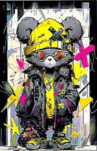 Nummeriertes Gemälde mit leuchtender Farbe 40x50 - Am besten!