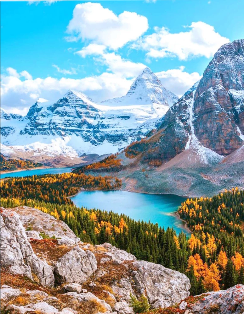 Gemälde nach Zahlen 40x50 - Rocky Mountains