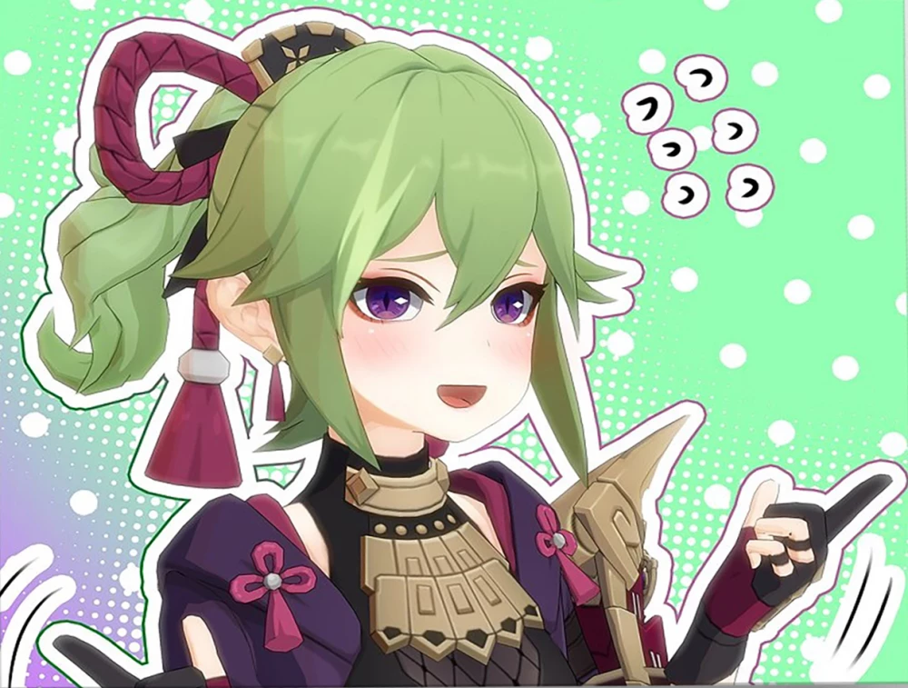 Malerei nach Zahlen 30x40 - Genshin Kuki Shinobu