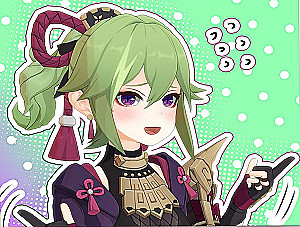 Malerei nach Zahlen 30x40 - Genshin Kuki Shinobu