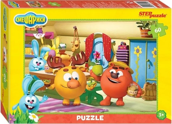 Puzle - Smeshariki, 60 elementi