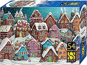 Пазл - Новогодние истории, 54 элемента, в ассортименте