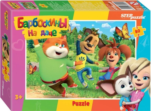 Puzzle - Bohaterowie kreskówek - 1, 80 elementów, w asortymencie