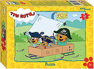 Puzzles - Cartoon Heroes - 1, 80 pieces, assorted