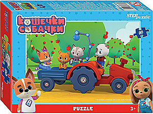 Puzzles - Cartoons. Mi-mi-mishki. Fairy Patrol and others, 80 pieces, assorted