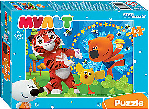 Puzzles - Cartoons. Mi-mi-mishki. Fairy Patrol and others, 80 pieces, assorted