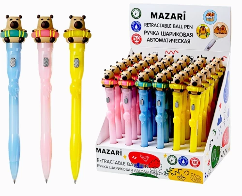 Automatinė rašiklis - Kapybara, mėlyna, asortimente