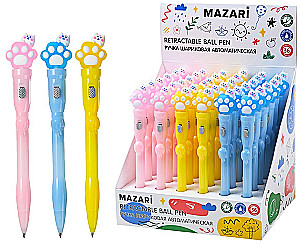 Automatinė kamuoliuko plunksna - Pėdutė, mėlyna, asortimente