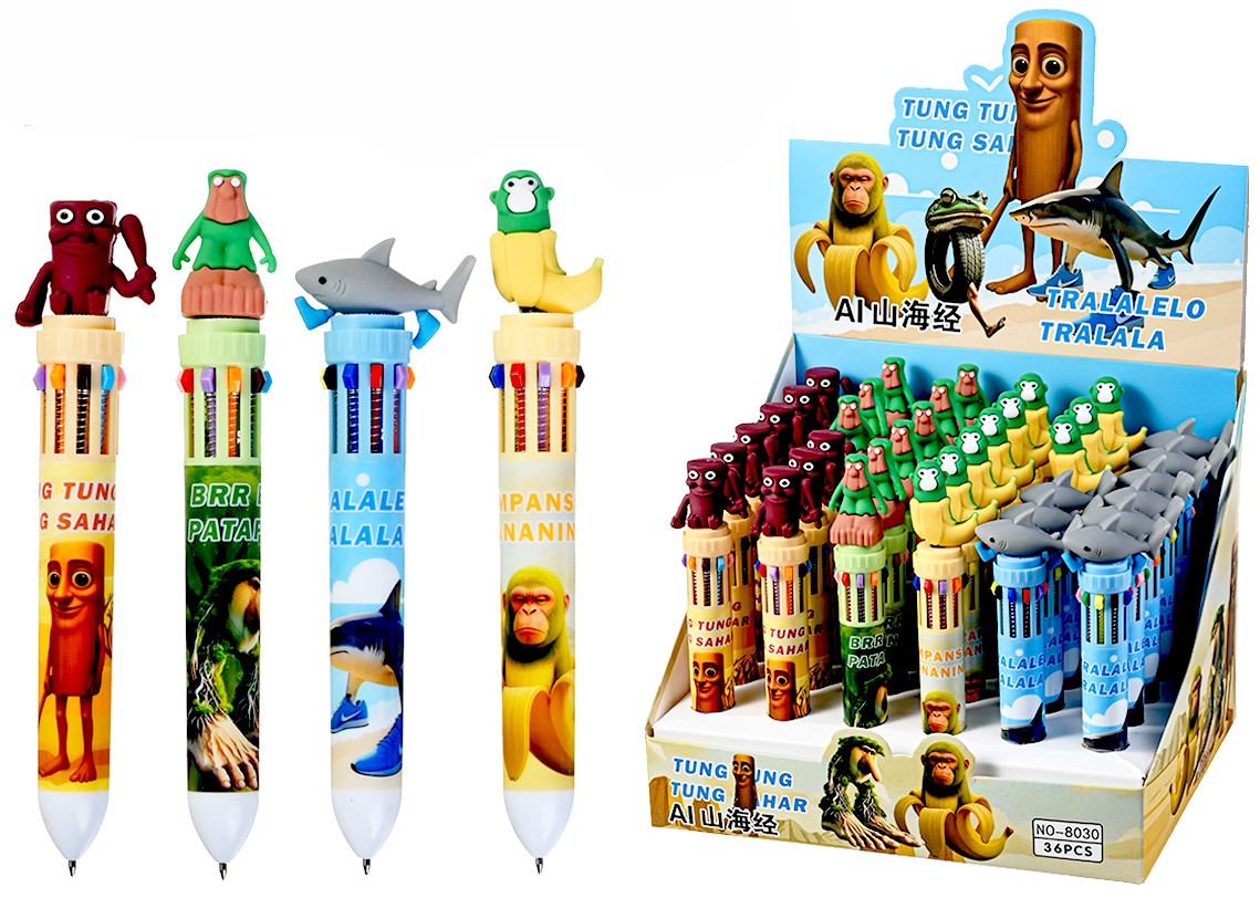 Ручка шариковая автоматическая - Итал.Мем, в ассортименте