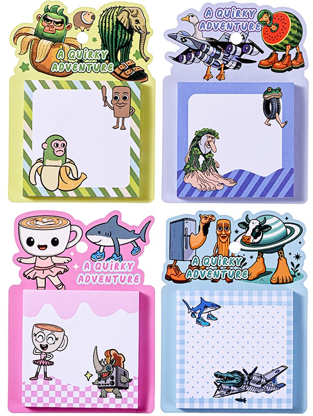 Sticky Note Pad - Ital.Mem, assorted