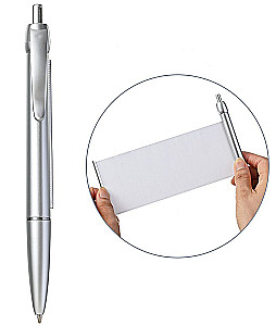 Automatinė tušinukas - ŠPARGALKA, sidabras, mėlyna