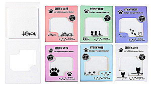 Блок для записи с липким слоем - Лапки, в ассортименте