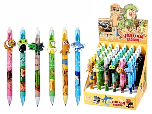 Automatinė gelio rašiklis su trinamais rašalu - Ital.Mem, asortimente