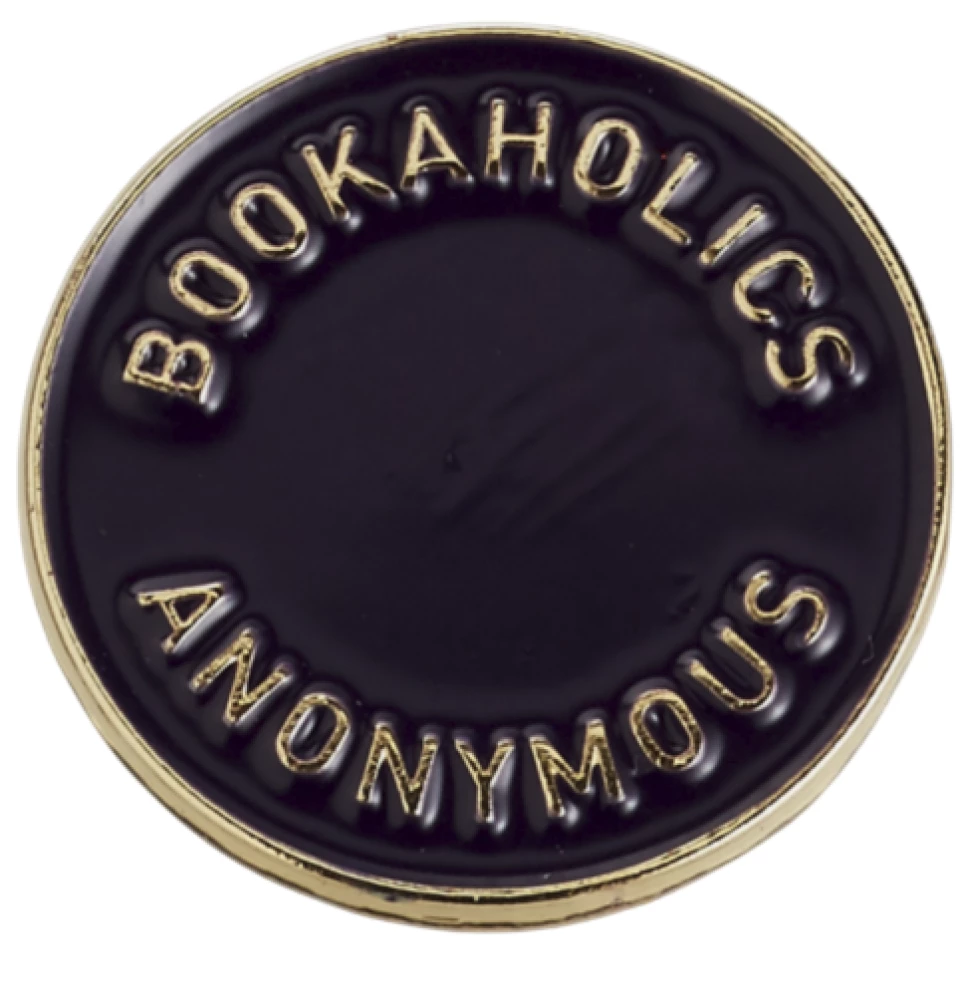 Значок эмалированный - Книгоголики, dark