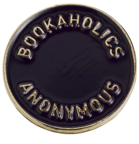 Значок эмалированный - Книгоголики, dark