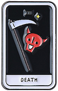 Значок эмалированный - Таро Смерть