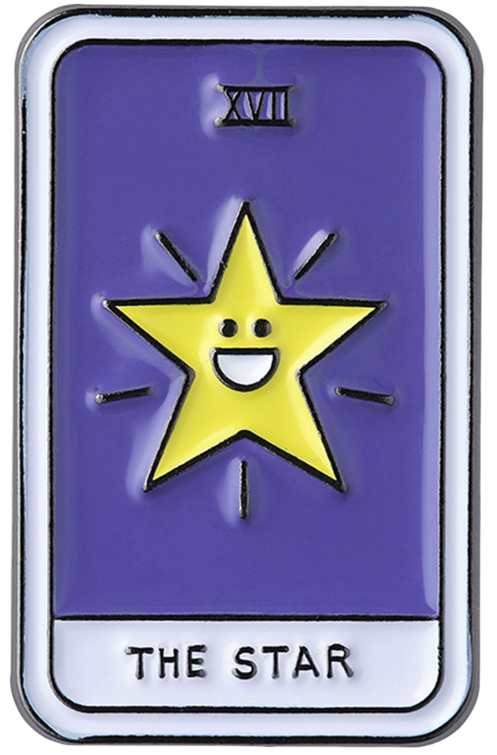 Emaliowany znaczek - Tarot Gwiazda