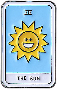 Значок эмалированный - Таро Солнце