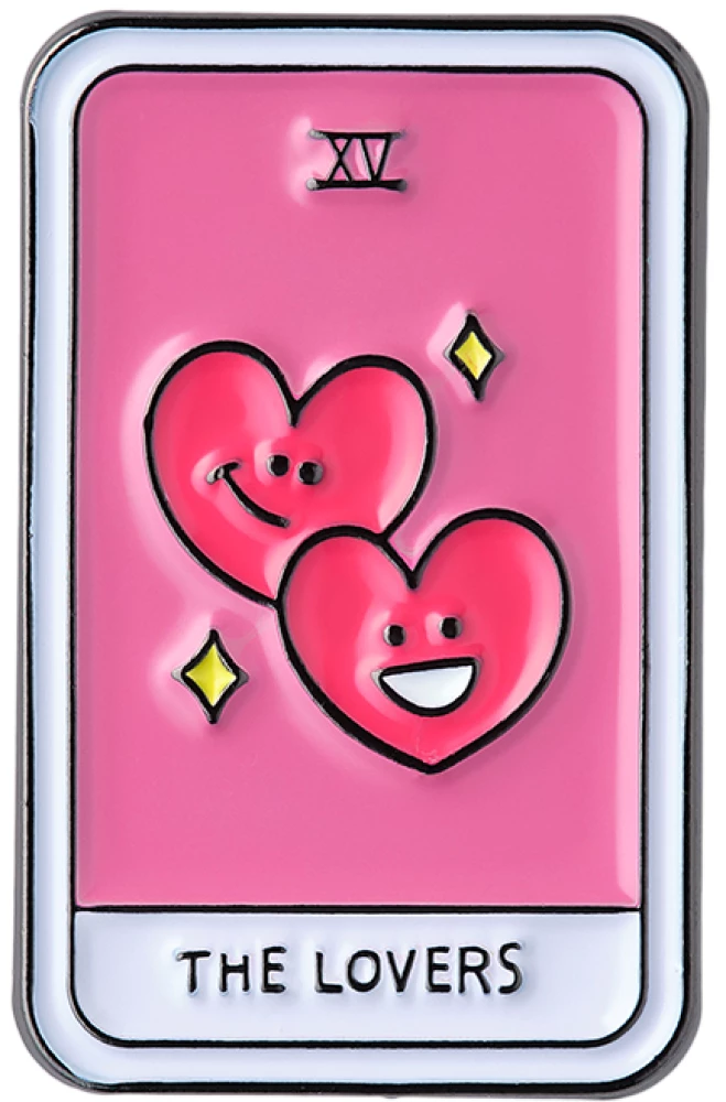 Значок эмалированный - Таро Любовники