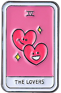 Значок эмалированный - Таро Любовники