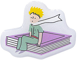 Стикер объемный - МП. Принц на книге