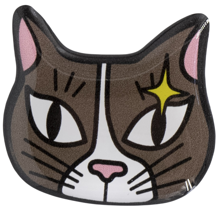 3D-Sticker - Katze Funken