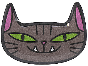 3D Sticker - Cat with Fangs