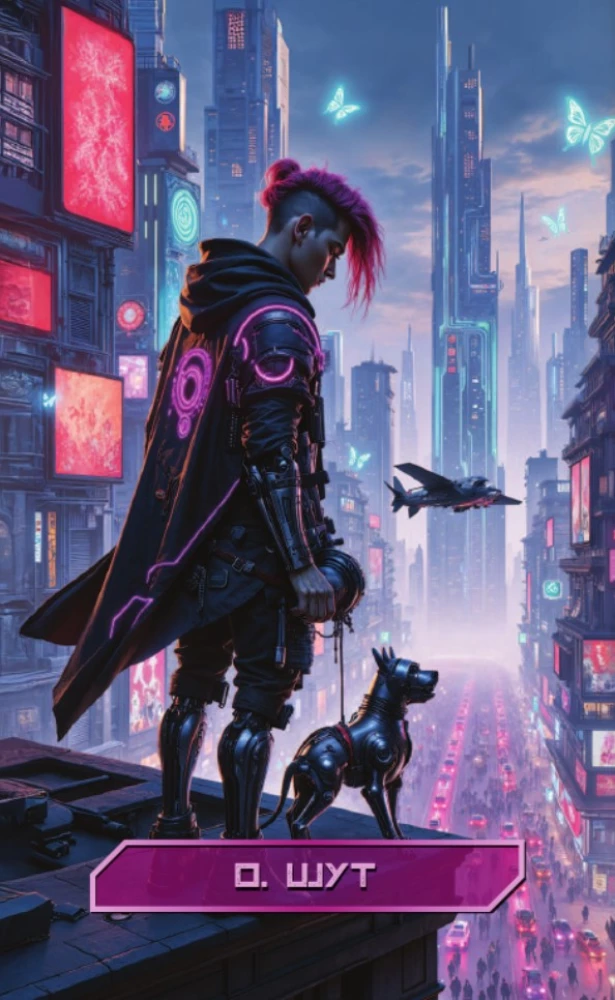 CyberTaro. 78 cards and a book via QR code