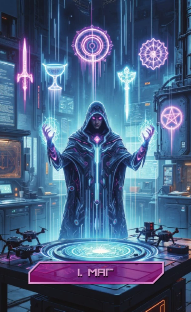 CyberTaro. 78 cards and a book via QR code