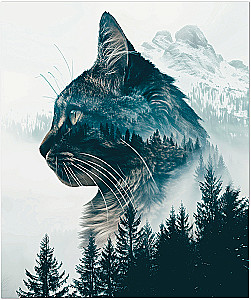 Notatnik – Leśne koty, A5, 48 stron, kratka, w asortymencie