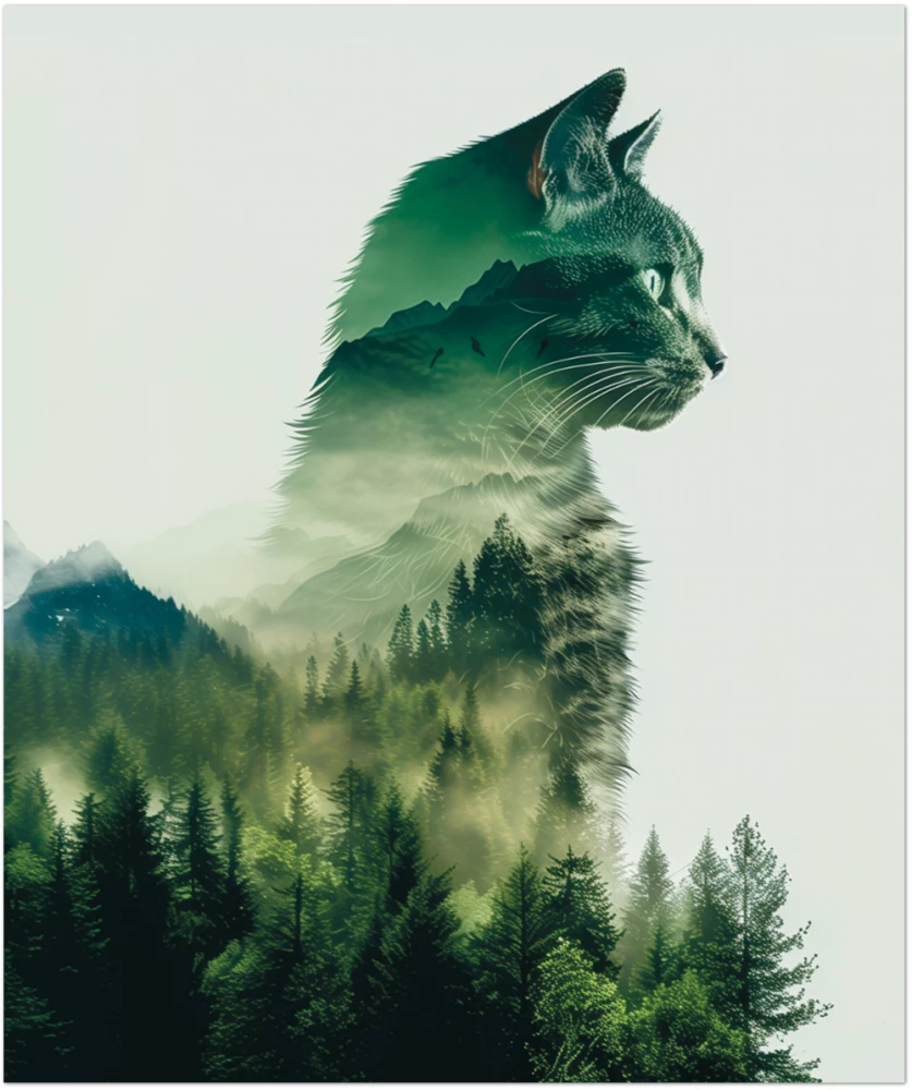 Notatnik – Leśne koty, A5, 48 stron, kratka, w asortymencie