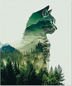 Notatnik – Leśne koty, A5, 48 stron, kratka, w asortymencie