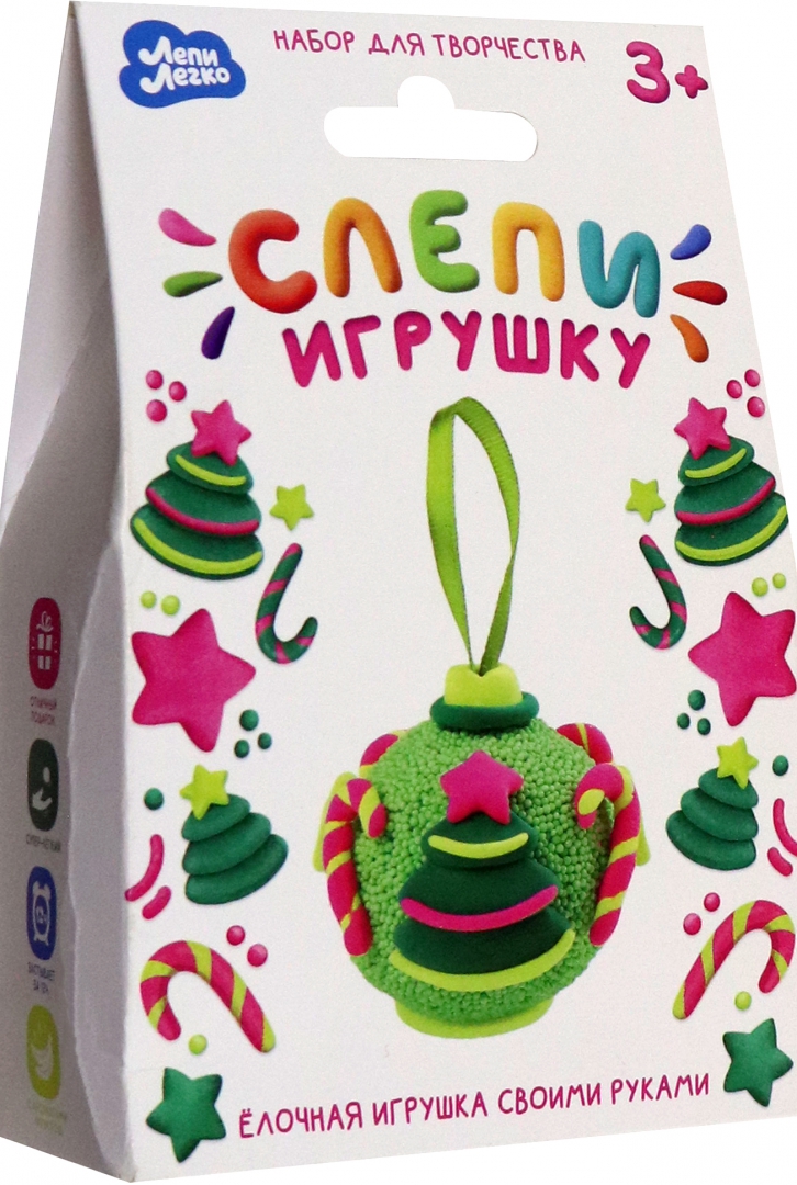 Lengvas plastilinas - Suformuok žaislą, žalios spalvos