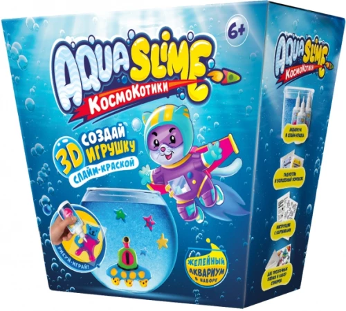 Średni zestaw do tworzenia figurek z kolorowego żelu - Aqua Slime